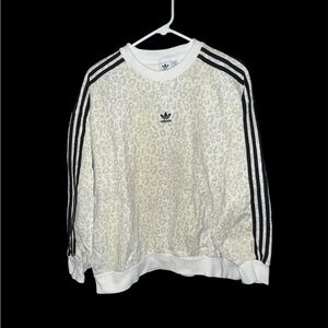 Adidas Leopard Print Oversized Sweatshirt